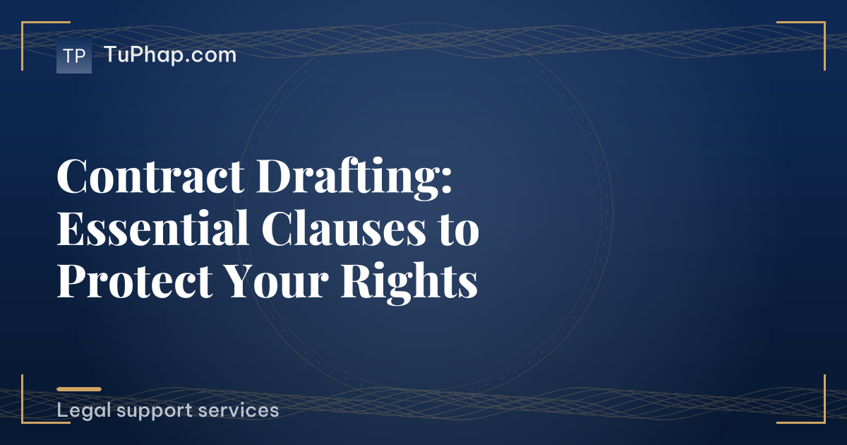 Contract Drafting: Essential Clauses to Protect Your Rights