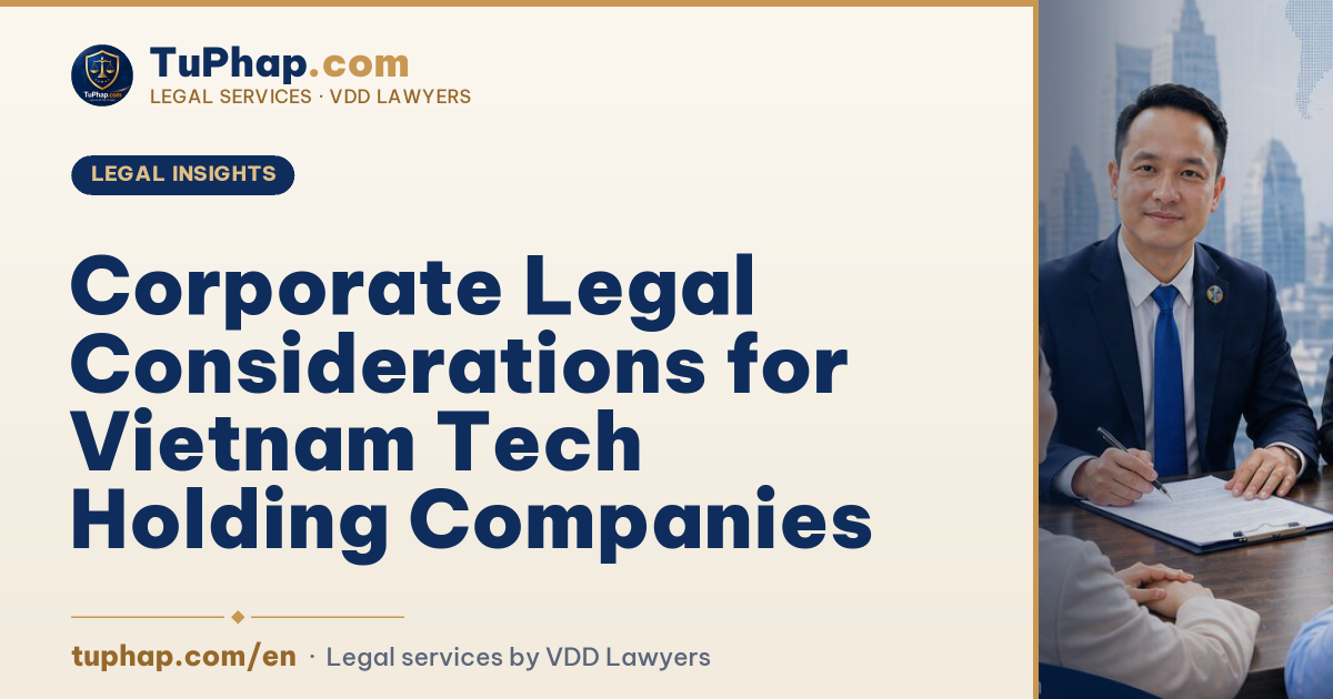Corporate Legal Considerations for Vietnam Tech Holding Companies