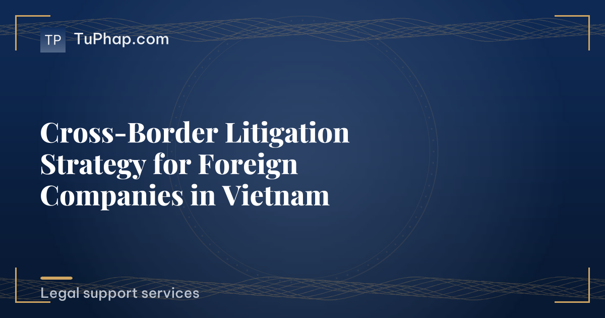 Cross-Border Litigation Strategy for Foreign Companies in Vietnam
