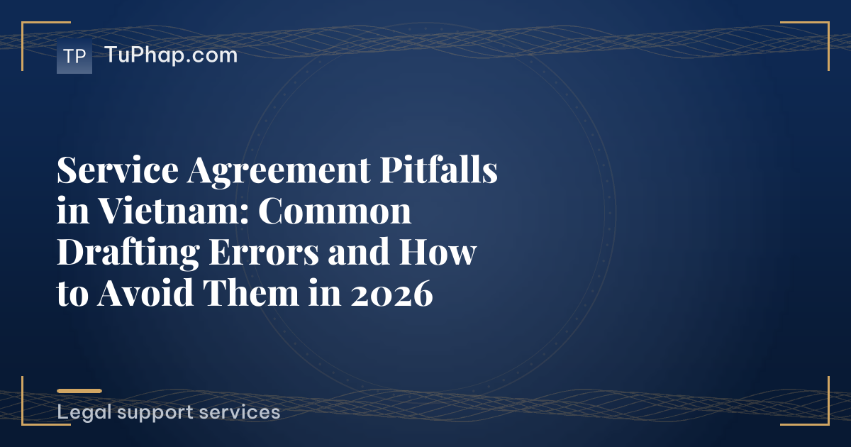 Service Agreement Pitfalls in Vietnam: Common Drafting Errors and How to Avoid Them in 2026