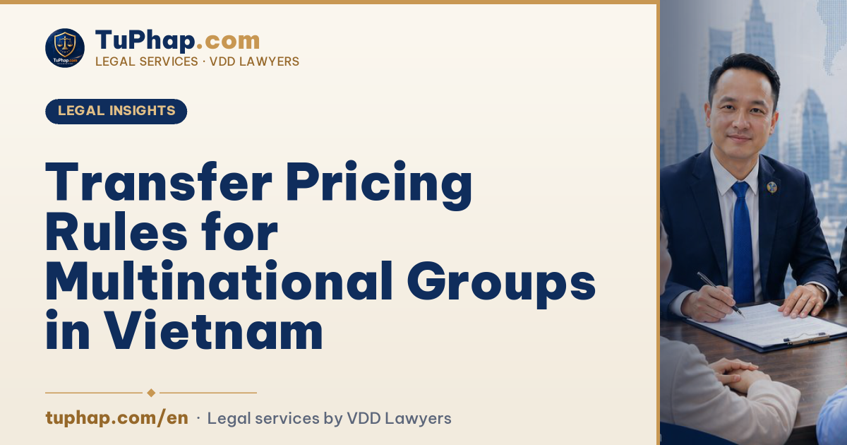 Transfer Pricing Rules for Multinational Groups in Vietnam
