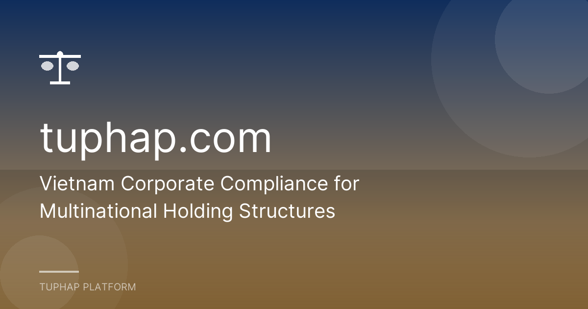 Vietnam Corporate Compliance for Multinational Holding Structures