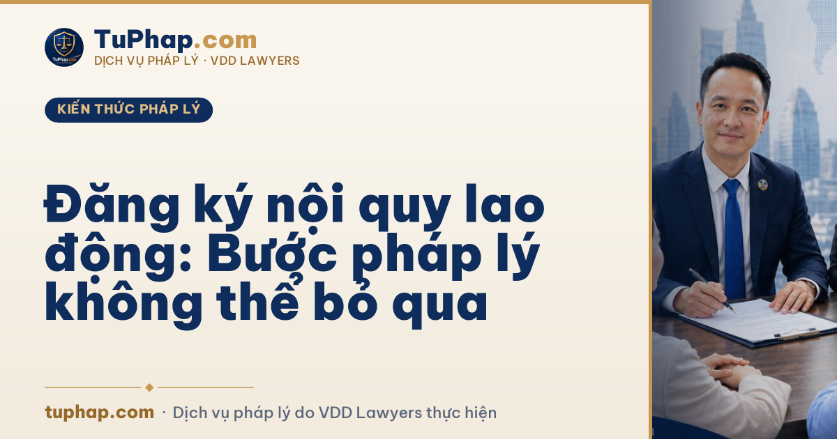 Đăng ký nội quy lao động: Bước pháp lý không thể bỏ qua